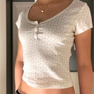 Floral Short Sleeve Top